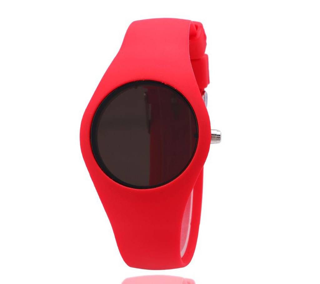 Silicon Band Digital Led Watch  Red
