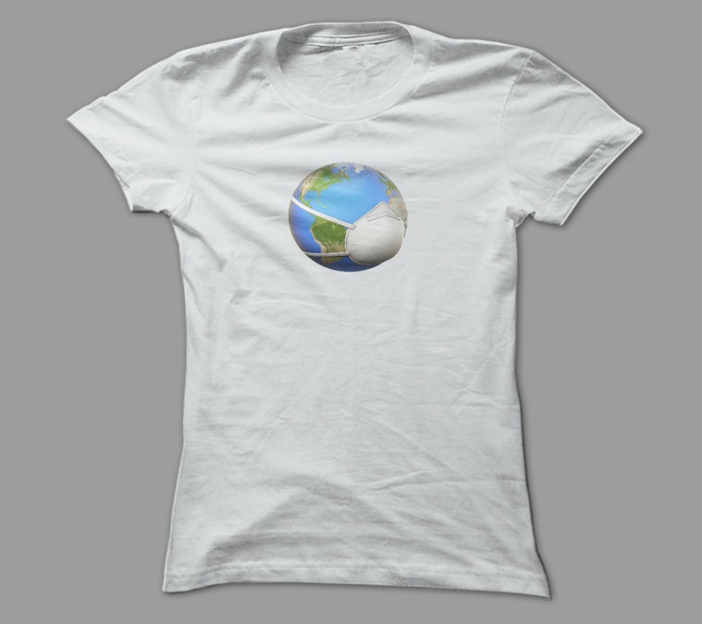 Safe World White Polyester T-Shirt