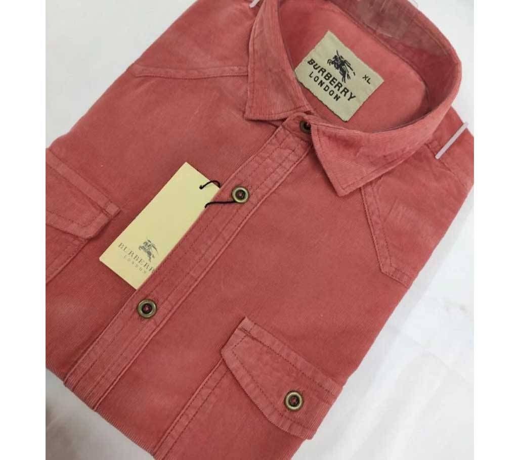 Scott Fabric Casual Shirt-Brick Pink-006-Slv