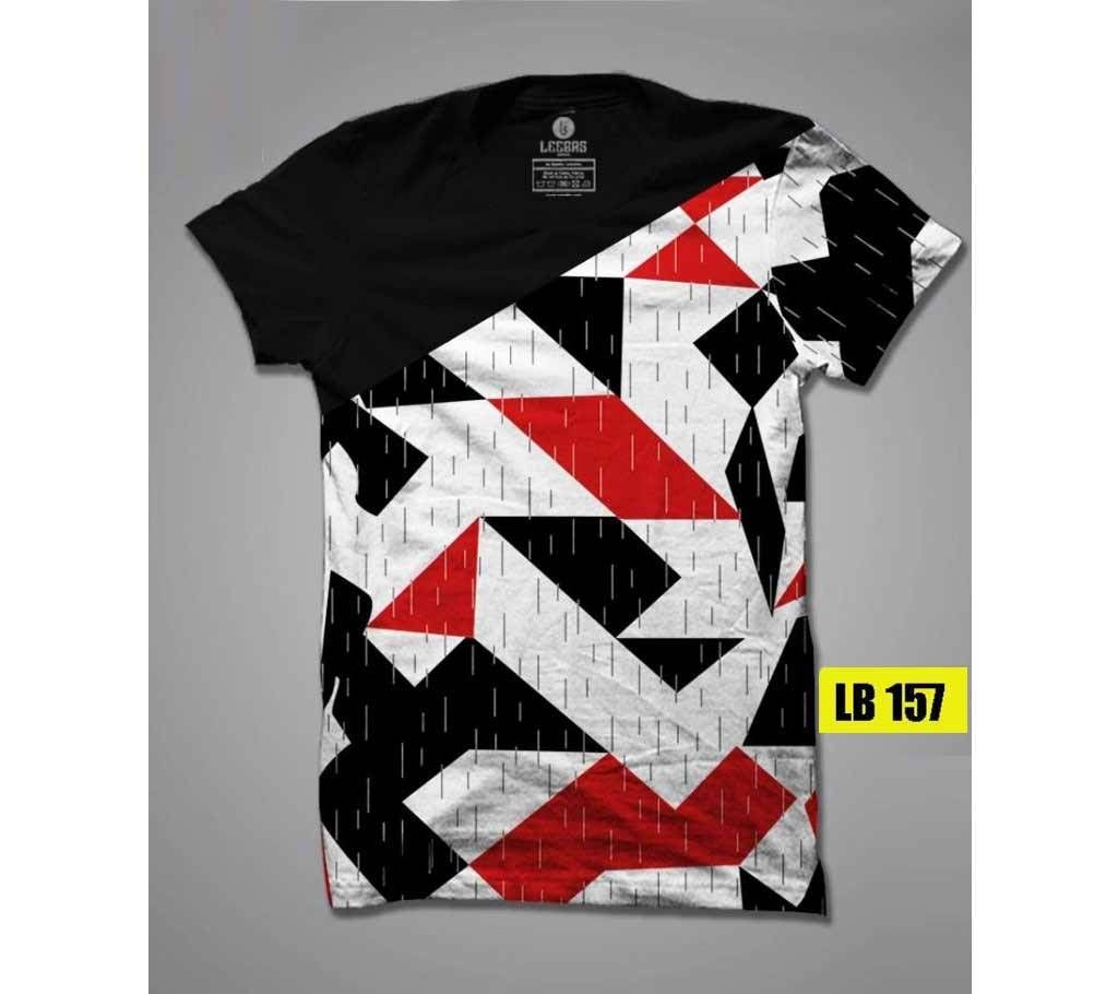 Half Sleeve Cotton T Shirt For Men-Multicolor