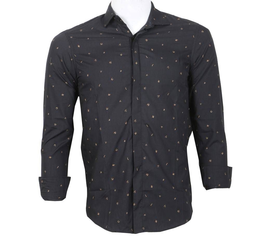 Menz All Over Print Slim Fit Shirt
