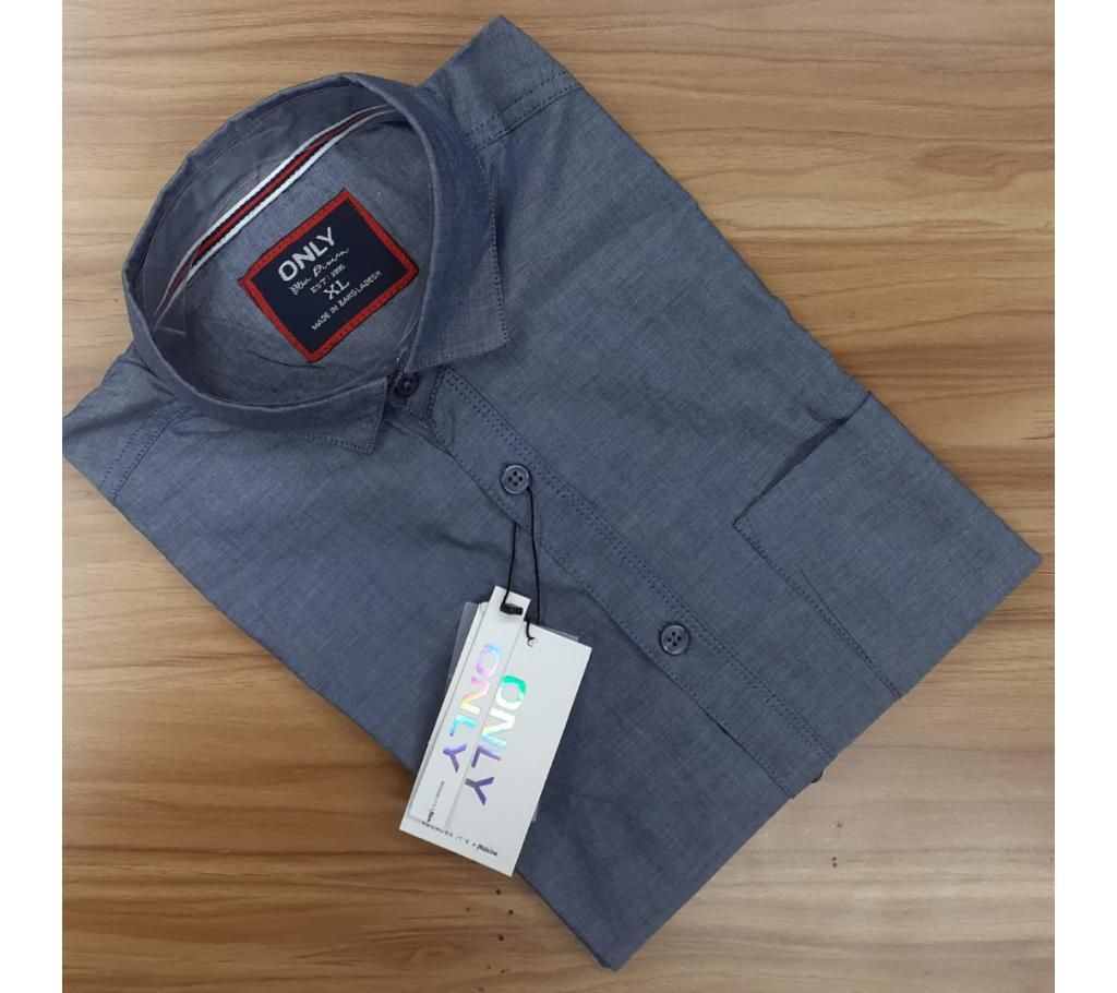 Full Sleeve Casual Shirt For Mens Ash 