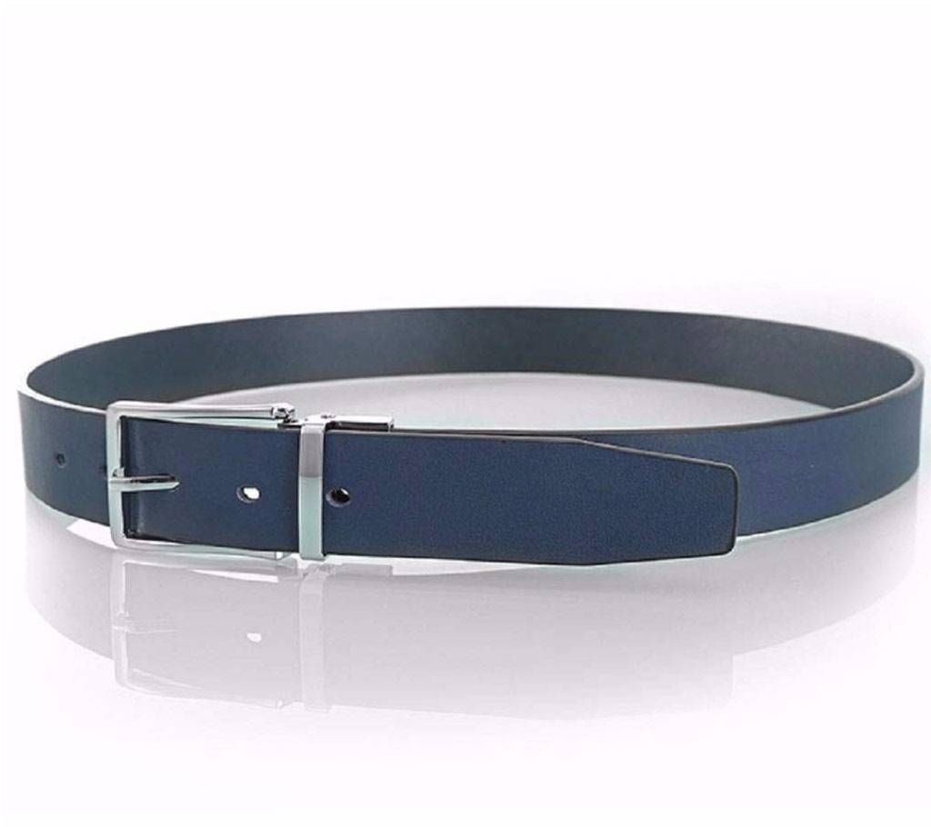 Double Side Reversible Buckle Leather Belt