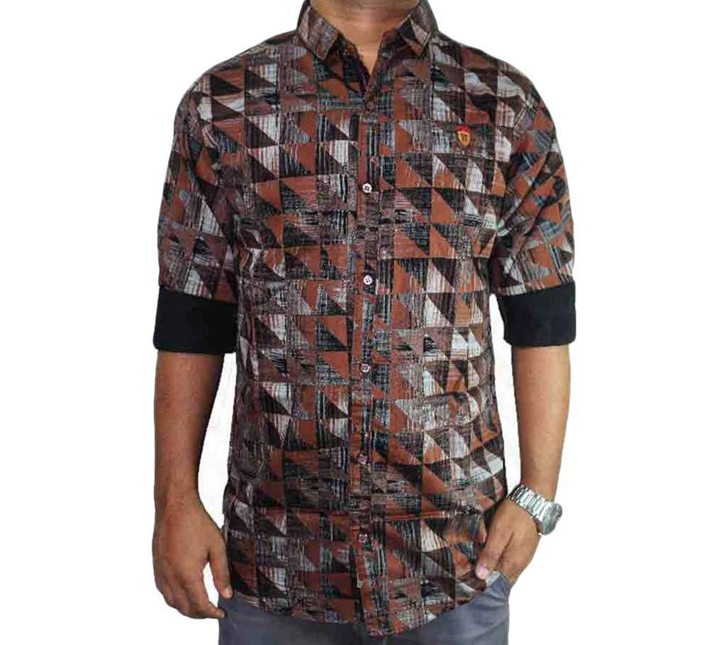 Mens Full-sleeve Indian Arvind Cotton Casual Shirt