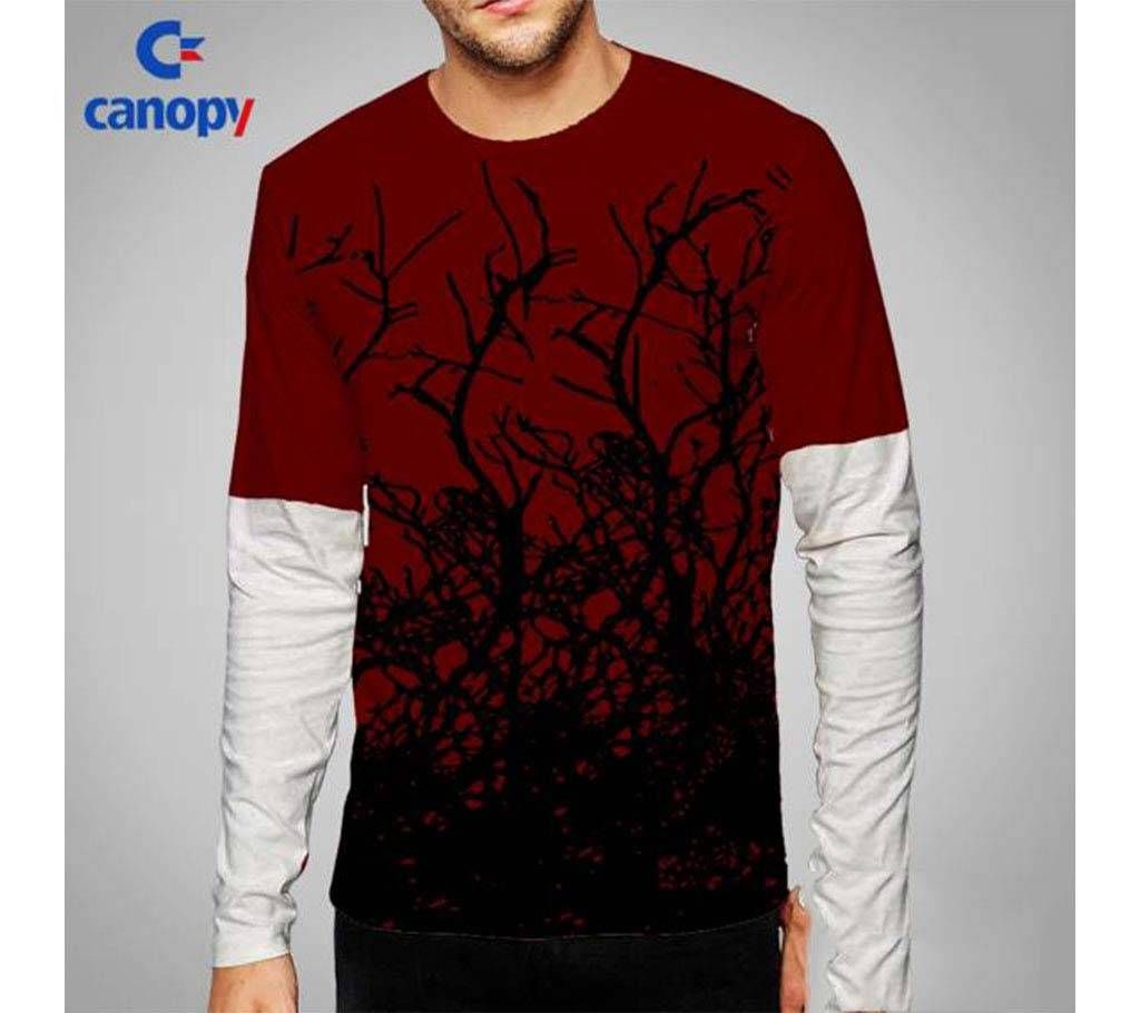 printed full sleeve t-shirt for men 