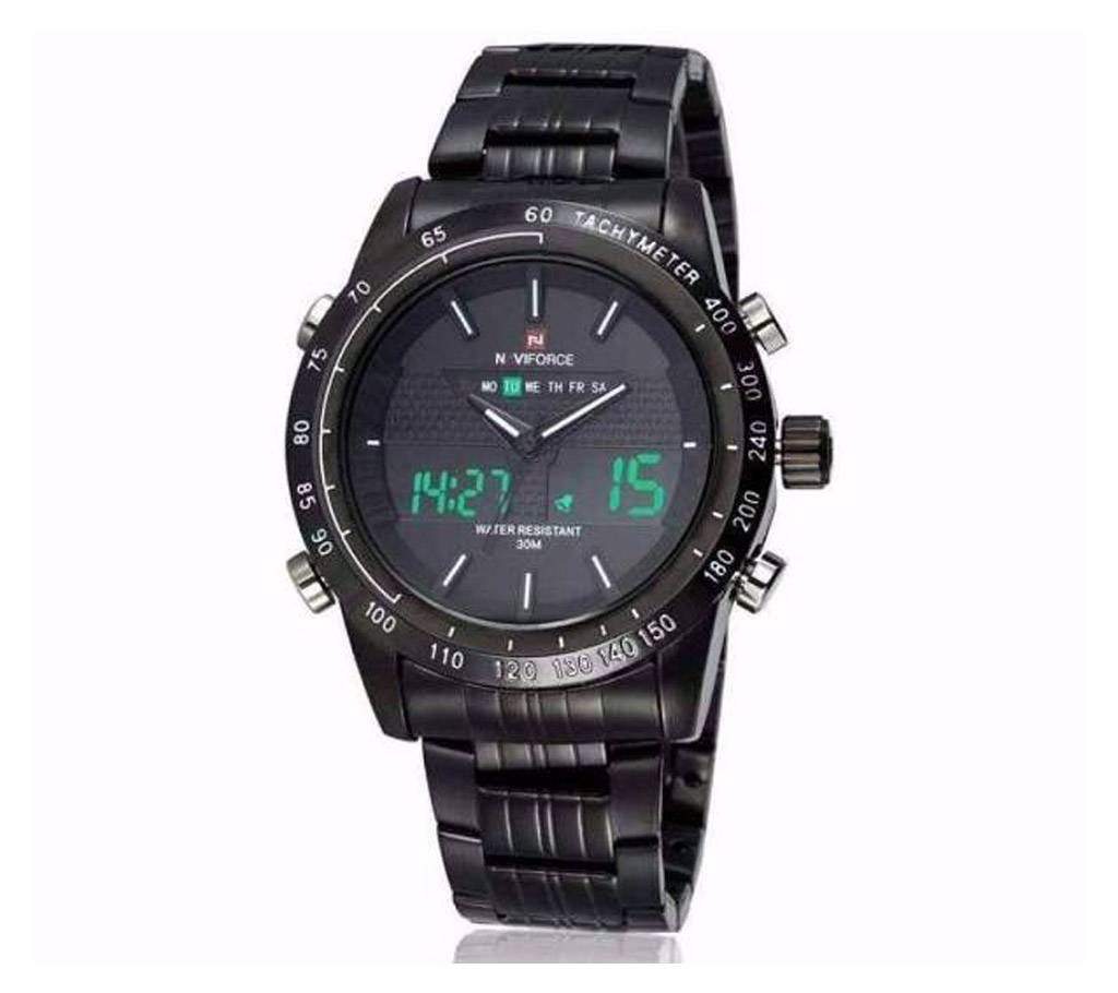 Naviforce Led Duel Time Mens Watch