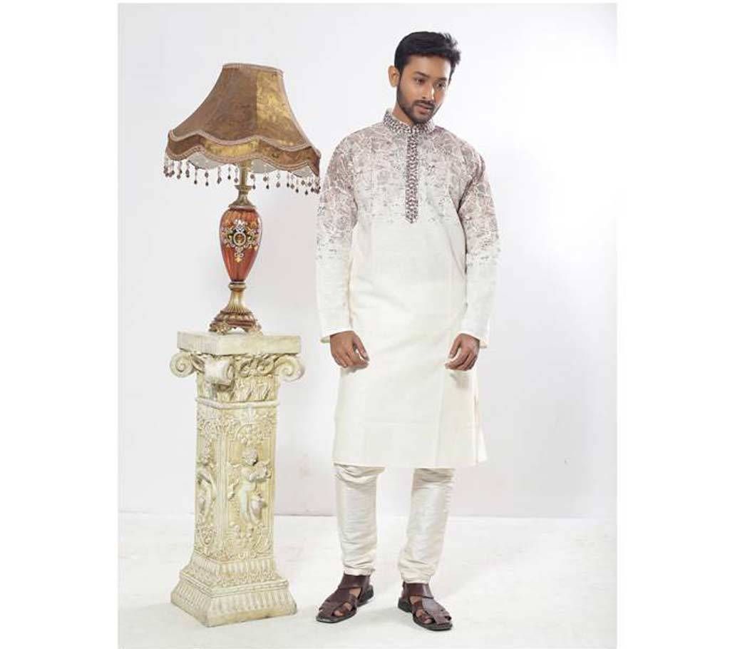 Indian luxury cotton shed printed  Panjabi