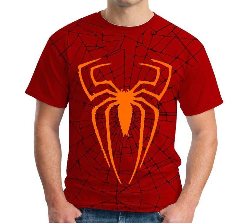 Spider man round neck printed gents t shirt 