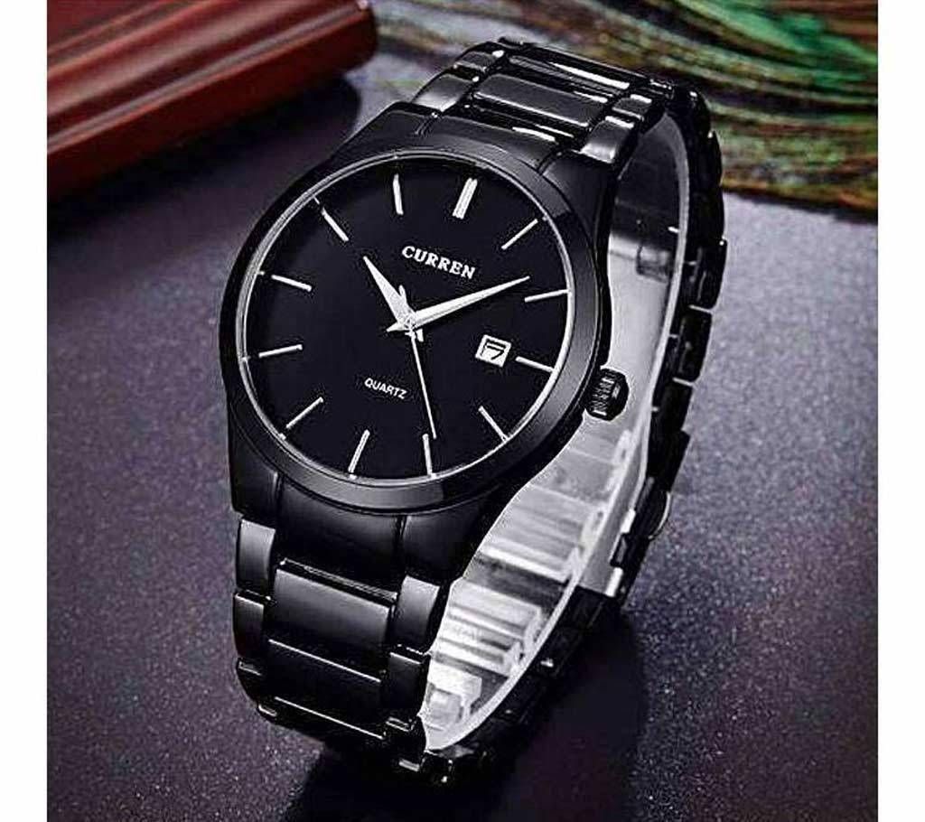 BLACK STAINLESS STEEL WATCH FOR MENS