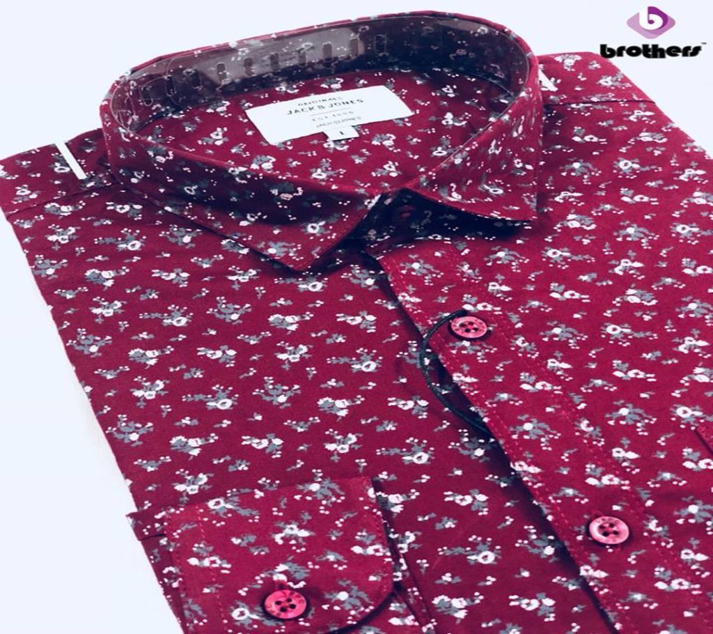 Men full sleeve Oxford Slim Single Pocket Casual Shirts