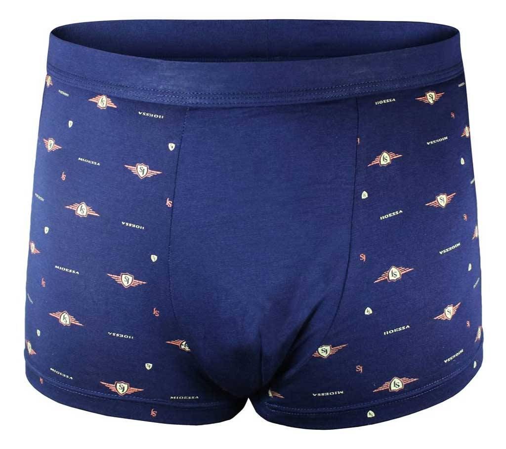 Navy Blue Men's Cotton Modern Boxer Underwear