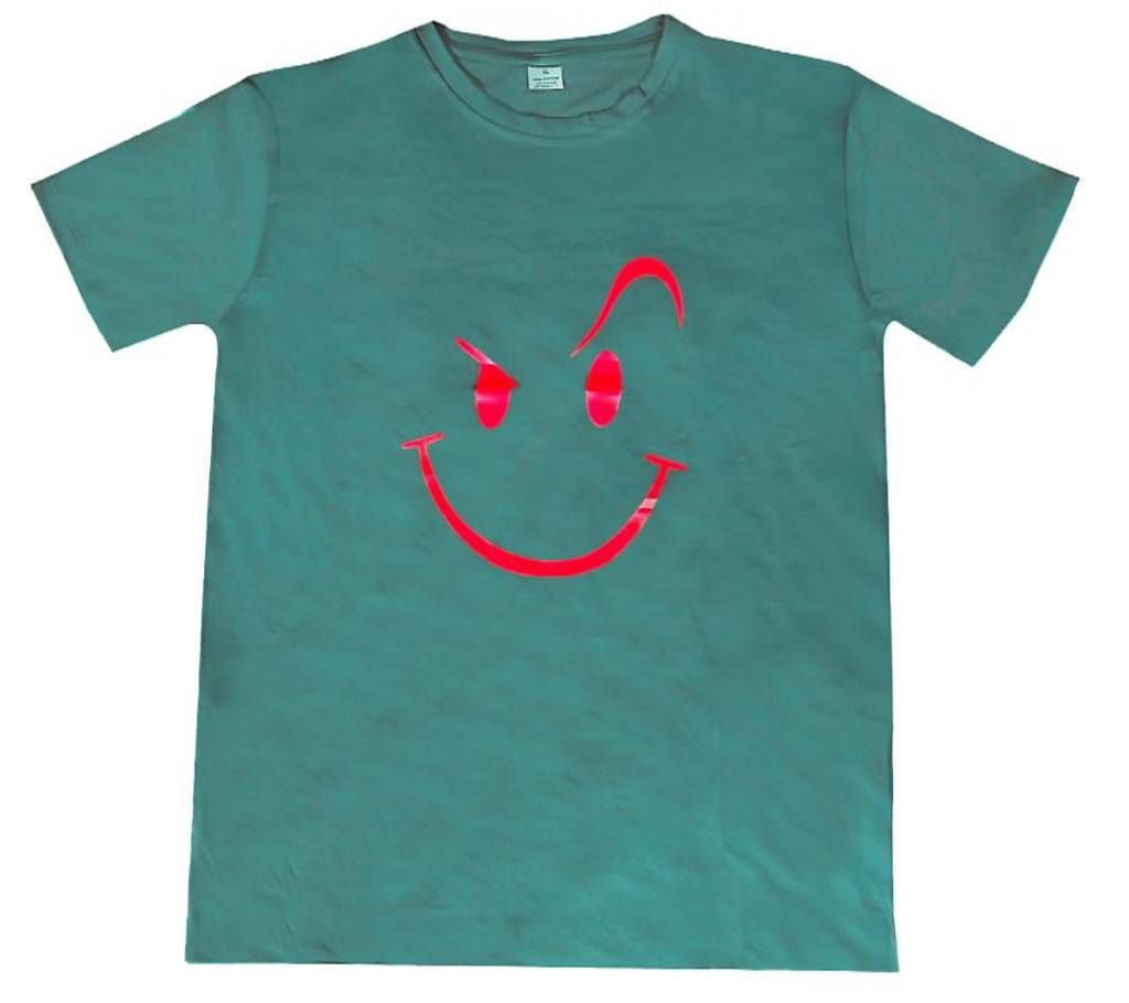 Cotton Short Sleeve T-Shirt For Men - Olive