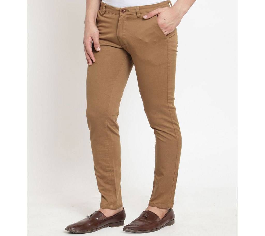 Peru Brown Khaki Skinny Gabardine Pant 5