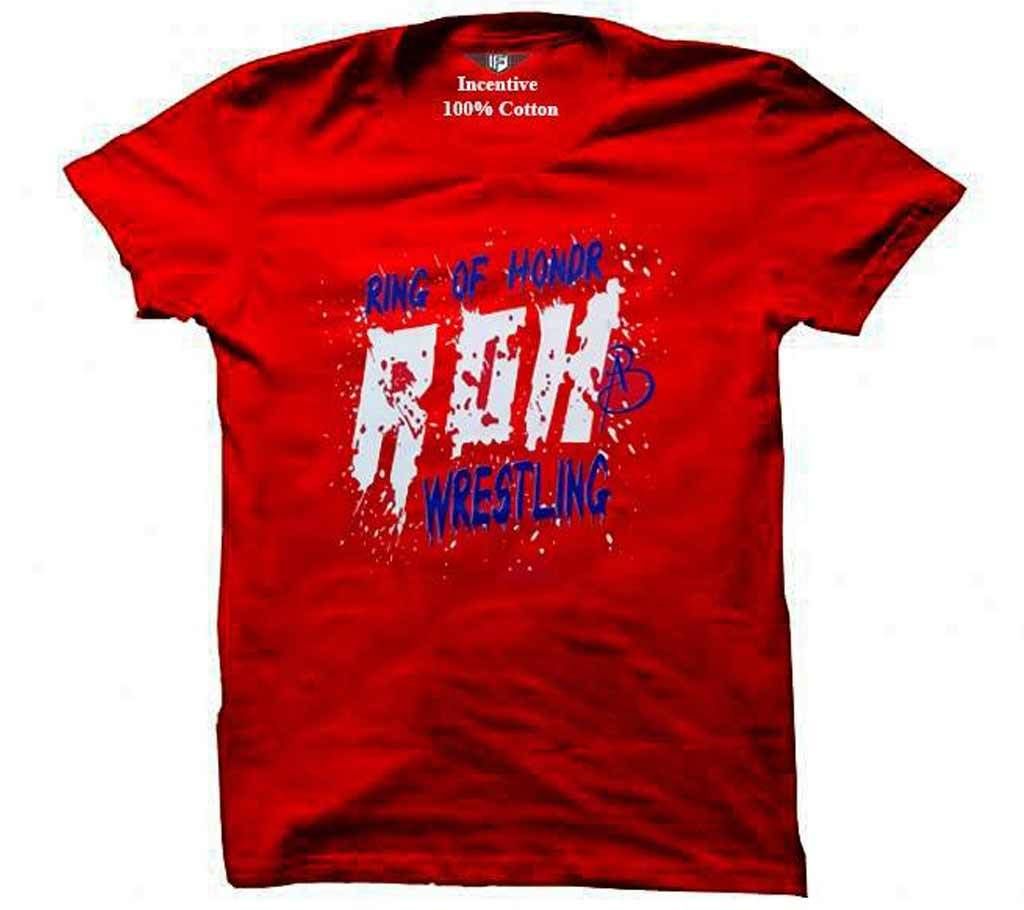 Row Red Red Half Sleeve T-Shirt