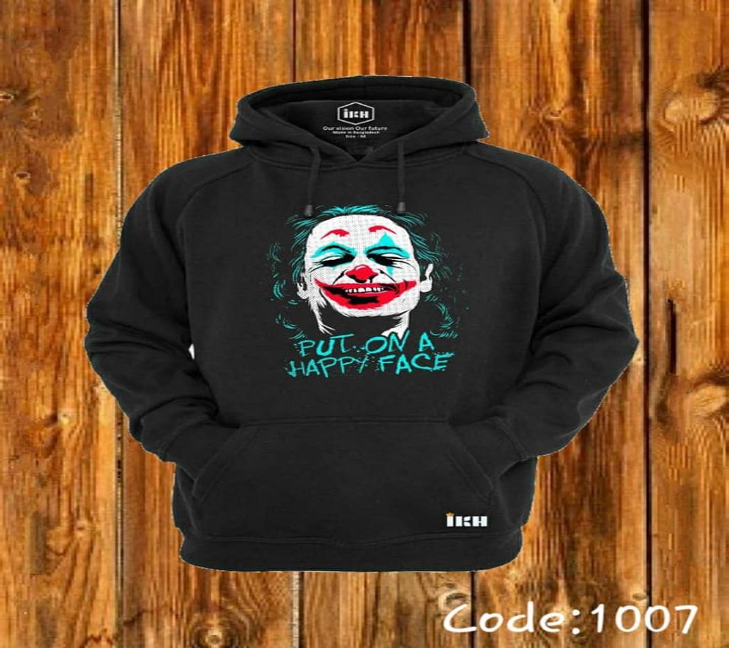 joker-put on a happy face-hoody