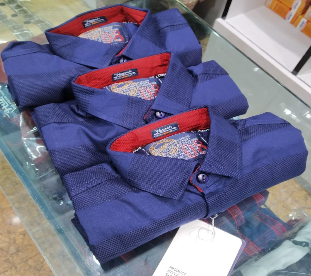 Mens Semi Formal Shirt(Dark Blue).