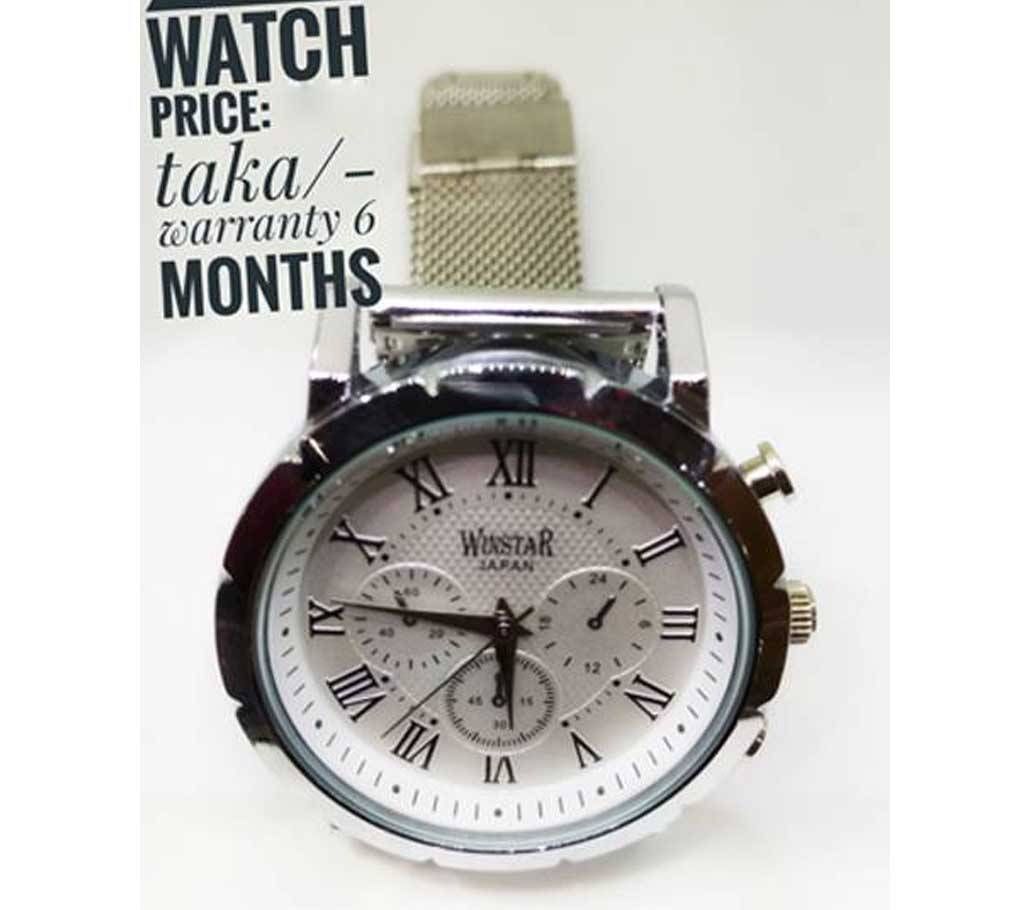Winstar men stainless steel watch
