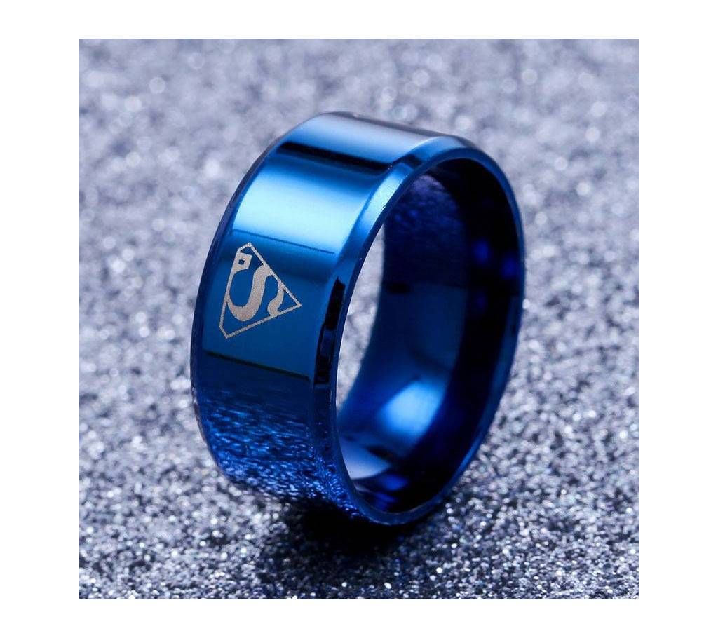 Blue Plated Finger Ring for men