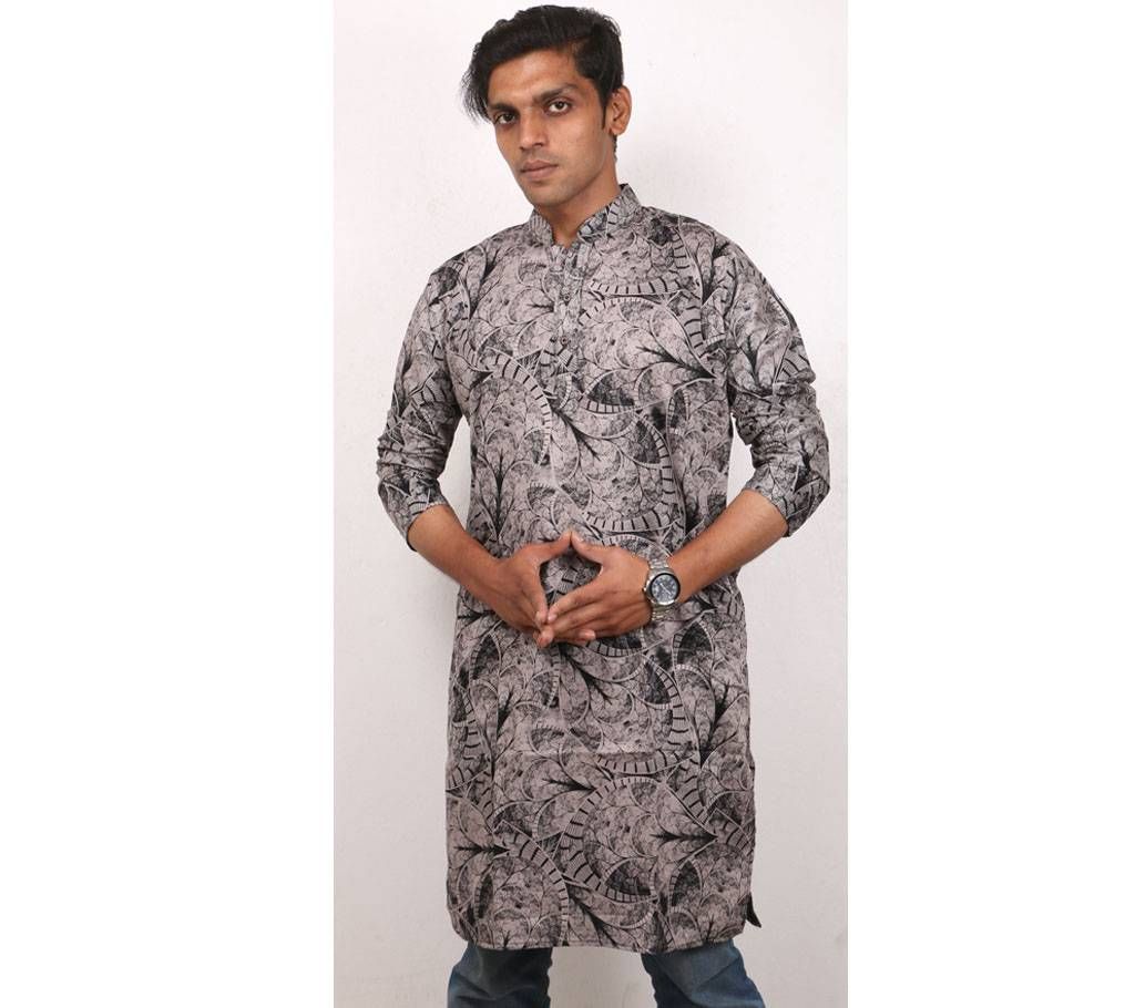 semi-Long COTTON PANJABI For men
