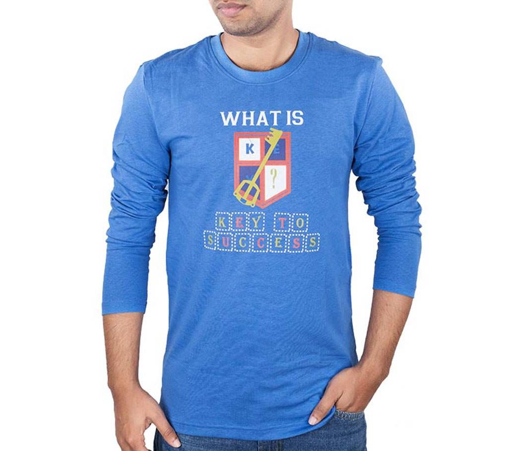 Mens Full Sleeve T-Shirt 37939 - PL.BLUE