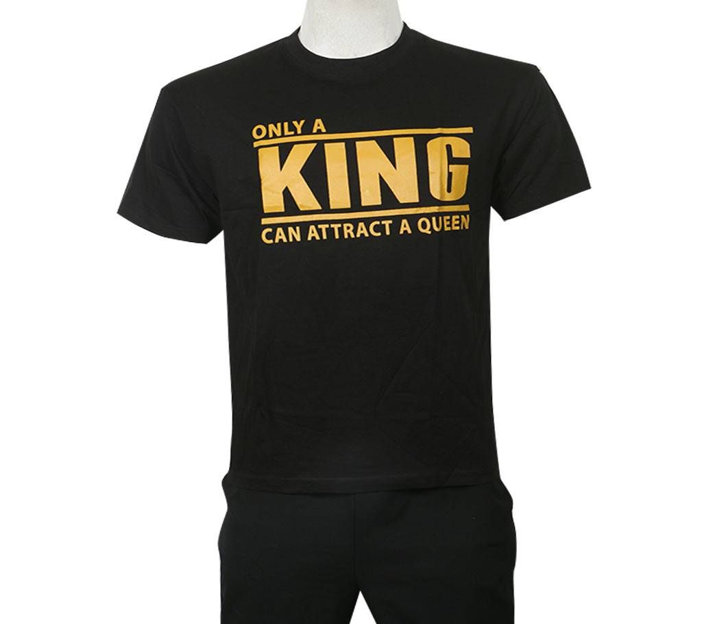 King Men's T-Shirt (Black)