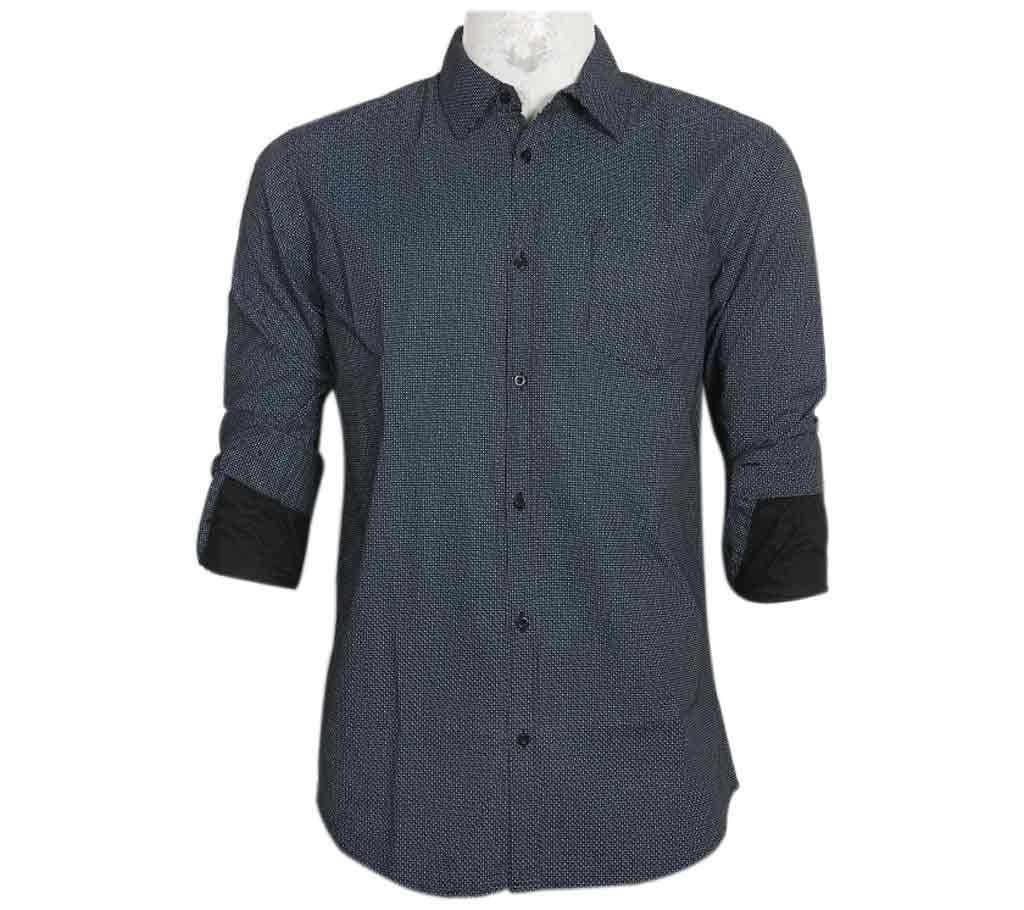 100 Cotton Full Sleeve slim fit Dot Print Casual Shirt