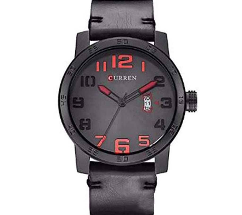 8254 Leather Analog  Menz Wrist Watch
