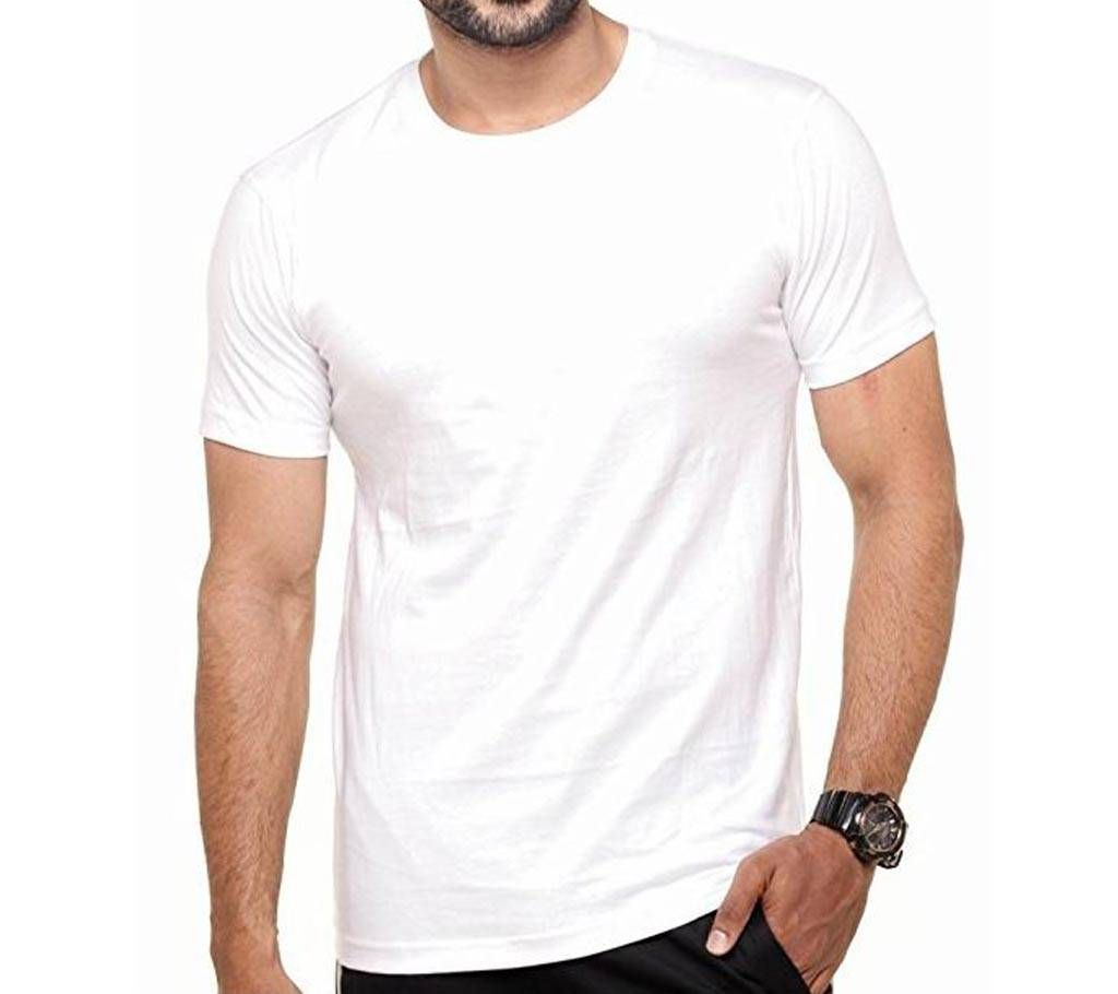 gents solid color coton t-tshirt