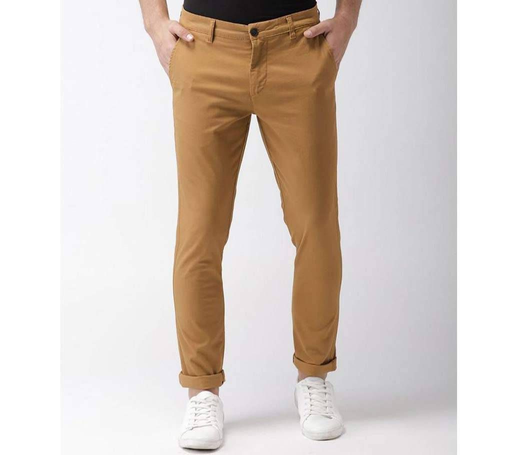 Peru Khaki Slim Fit Gabardine Pant 1