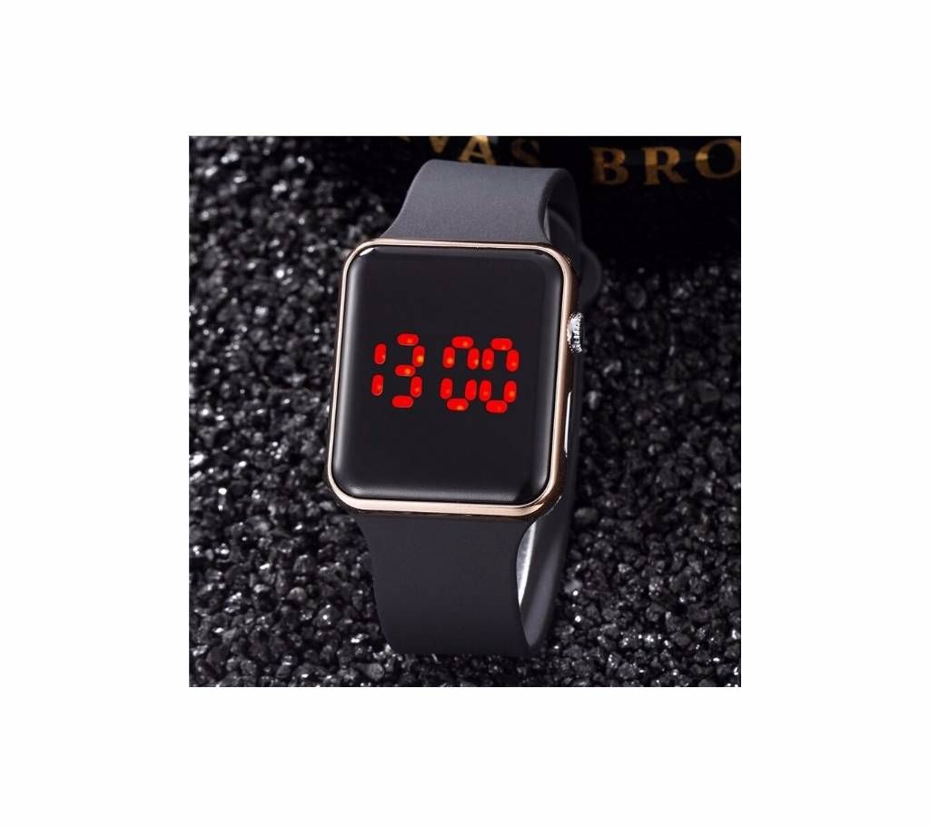 LED Digital Sports Watches For Men's With Rubber Strap