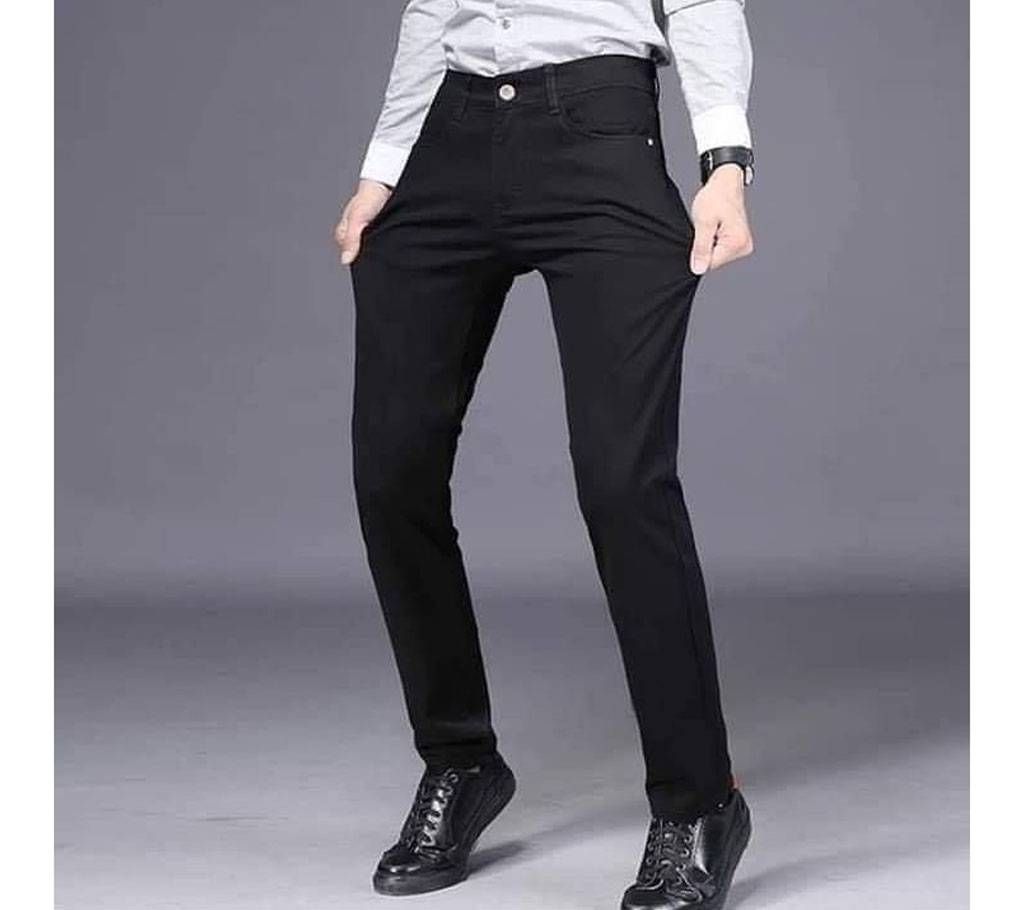Casual Gabardine Pant for men- black 
