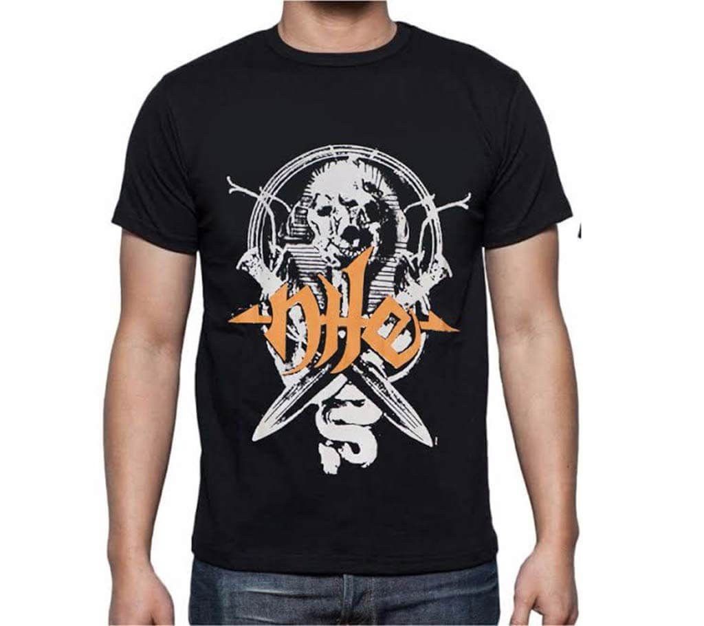 Aurthohin Men's Round Neck T-Shirt (Black)