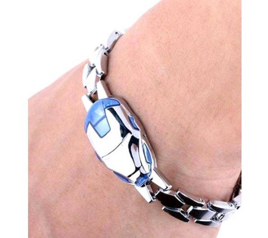 Iron Man Mask Bracelet - Silver