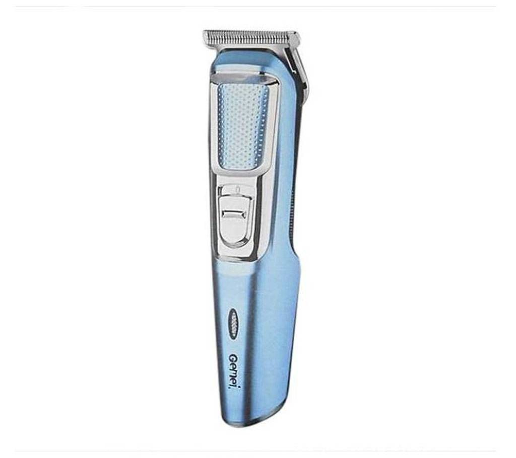 Gemei GM-6077 Hair And Beard Trimmer - Blue