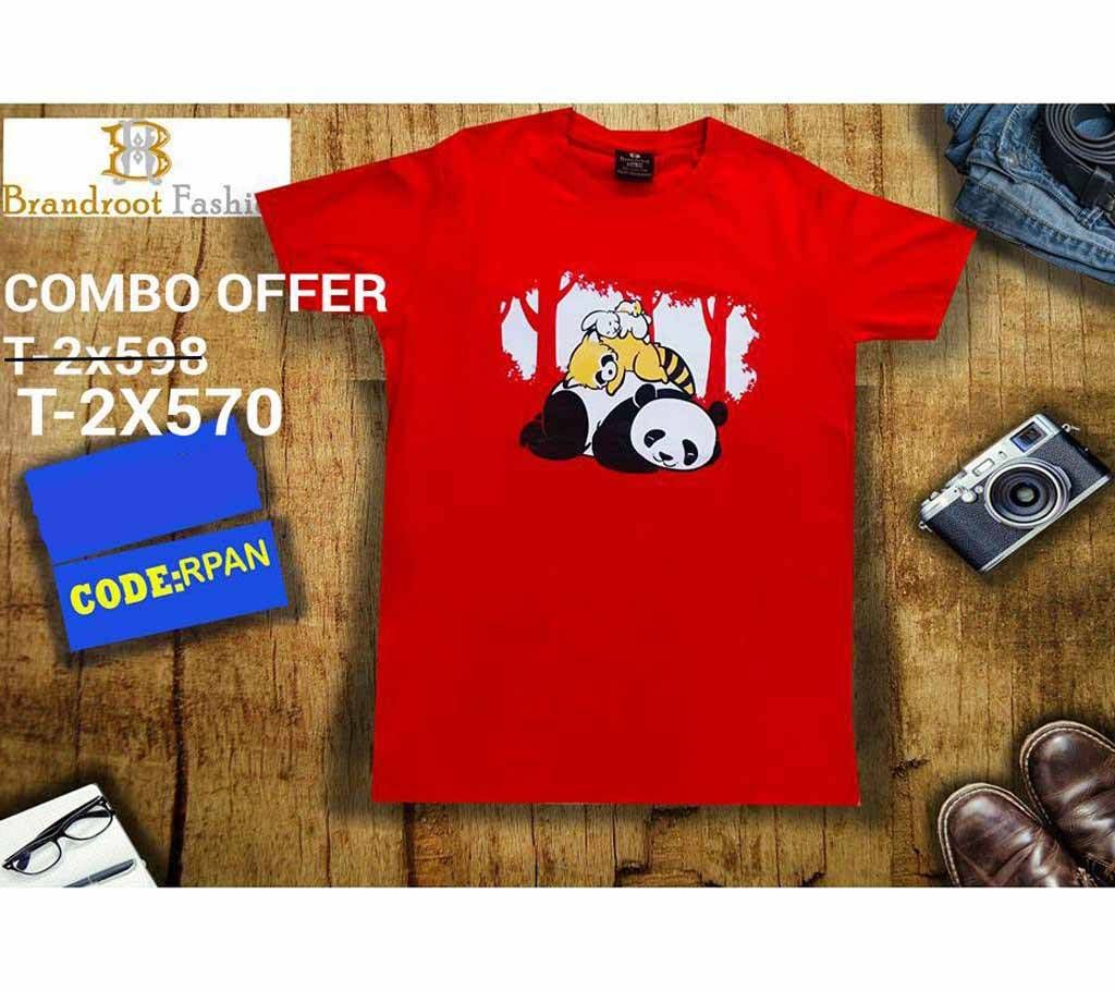 Half Sleeve Cotton T shirt for men Combo 