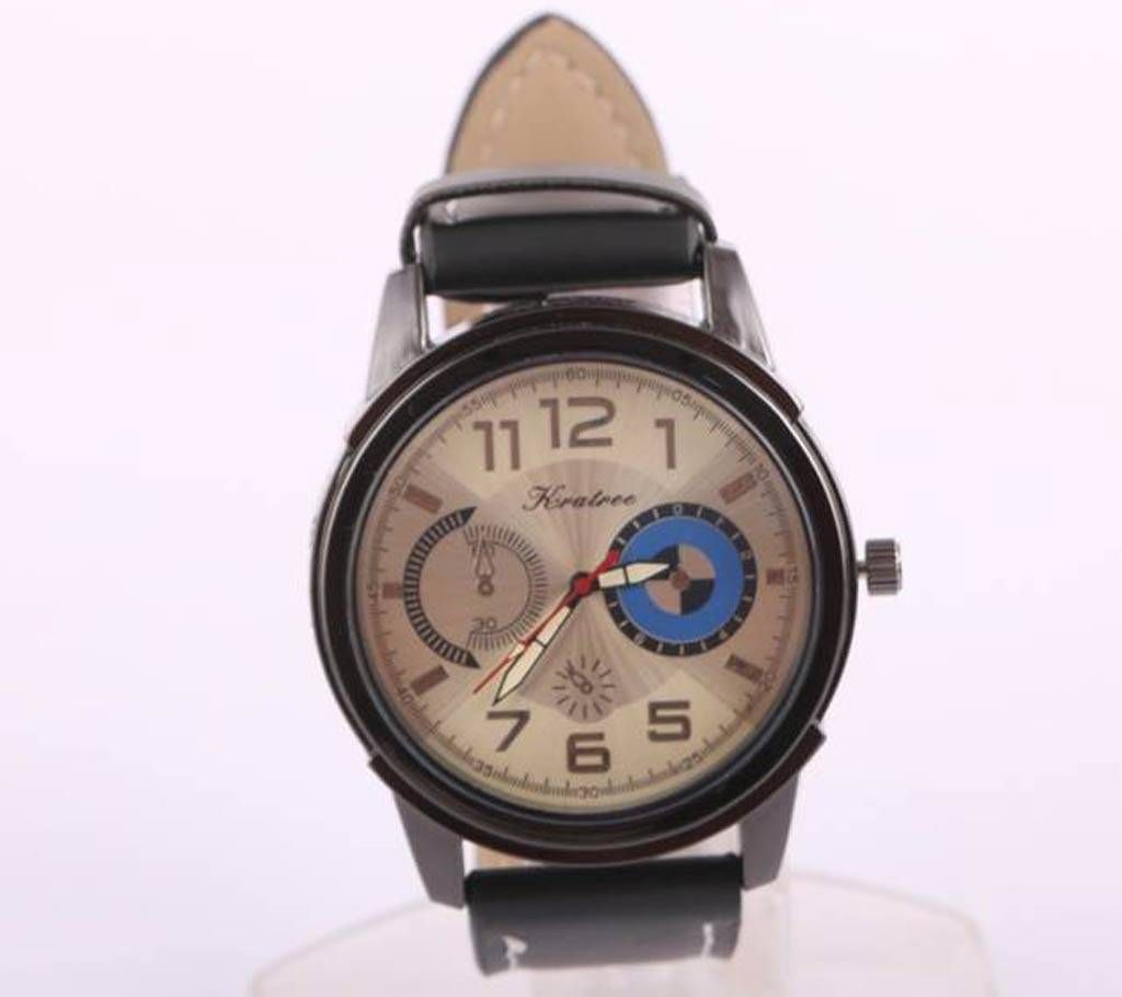 HRATREE gents leather wrist watch copy 
