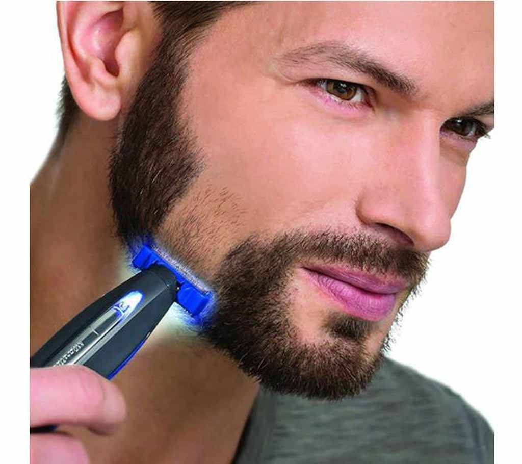 Micro Touch Solo Rechargeable Electric Trimmer - Black and Blue