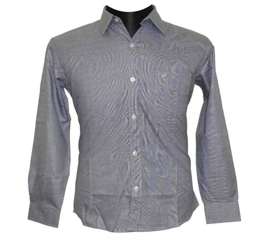 Deep Gray Glen Plaid Shirt