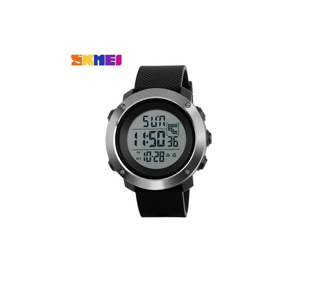 Digital Skmei Watch Ash Black Mix for Men