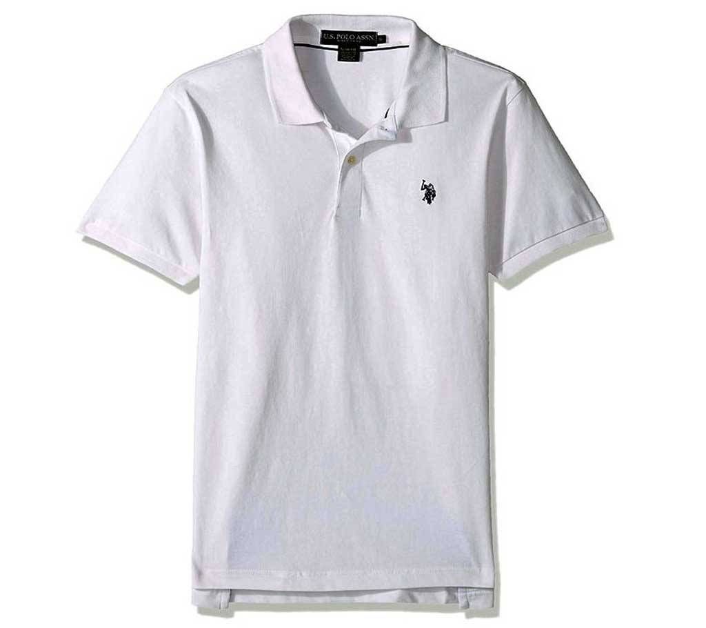 Gents Solid Color Short-Sleeve Polo Shirt