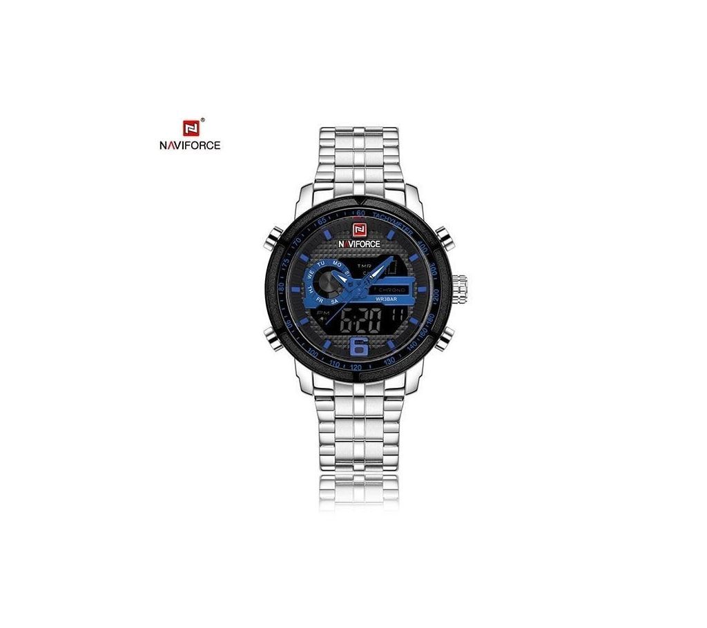 NAVIFORCE Mens Watch  NF9119  Silver with Blue  B24