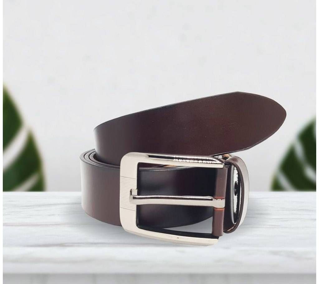 Casual Leather Belt Chocolate