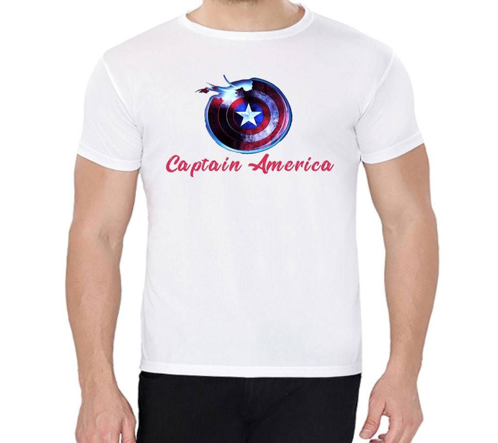 Captine America - Half Sleeve T-shirt For Men