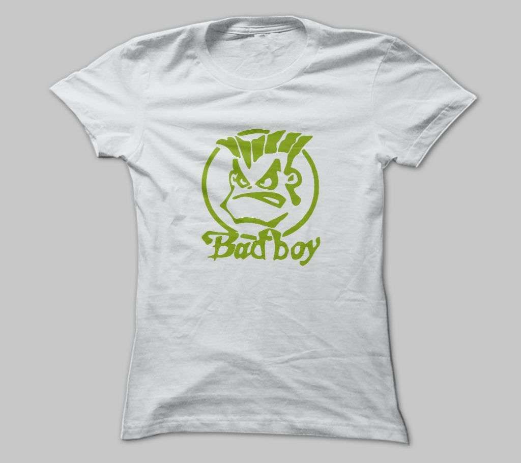 Bad Boy WHITE COTTON TSHIRT FOR MEN
