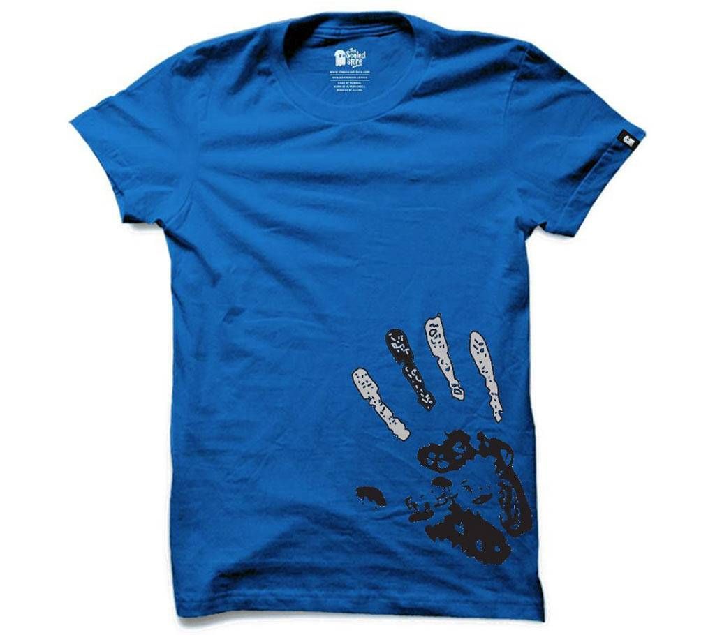Hand Sky Blue Gents Summer T-shirt