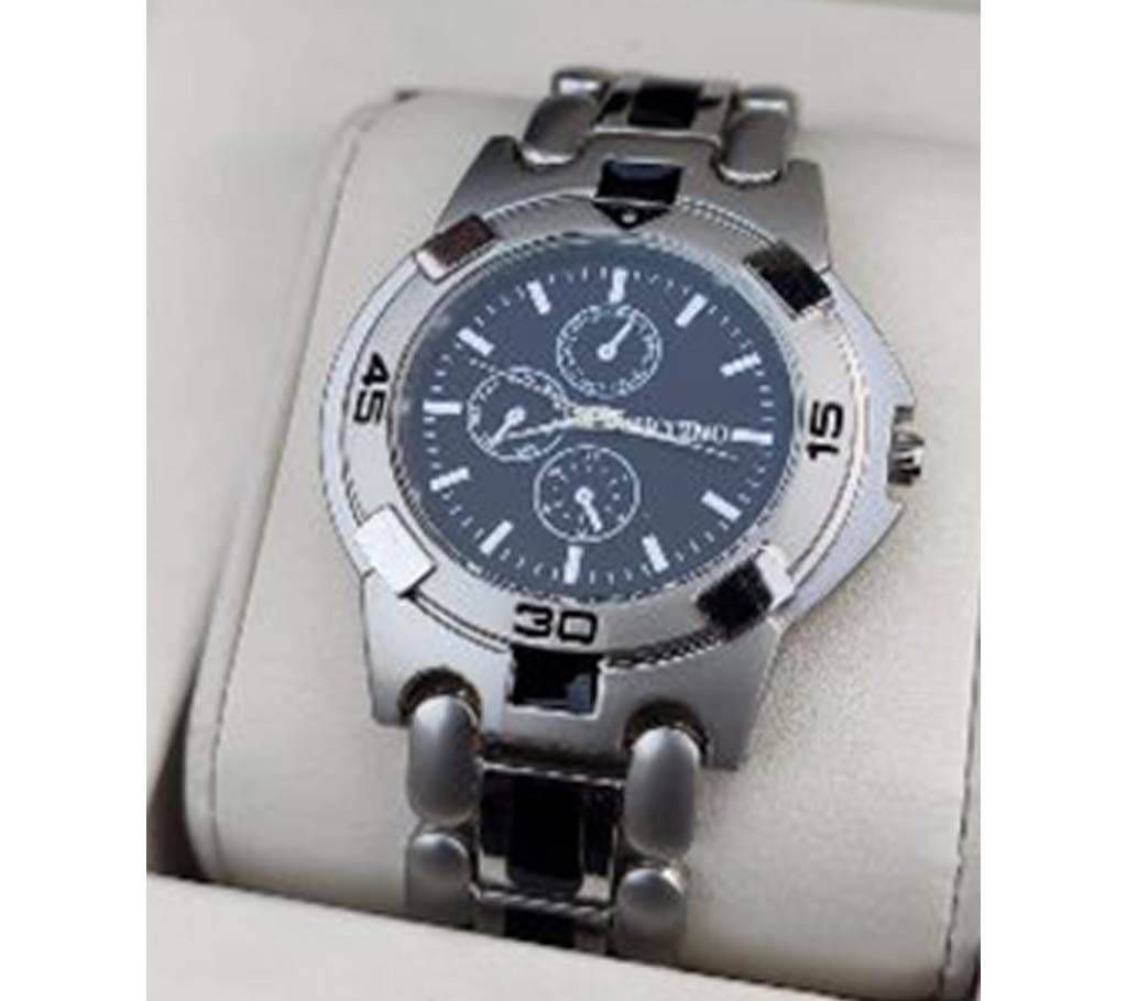  metal wrist watch for men Silver17- SFH1
