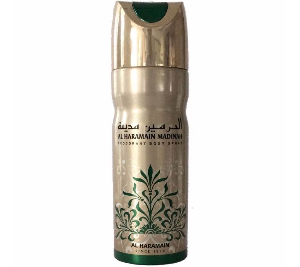 Al Haramain Madinah Deodorant Body Spray for Men 200ml