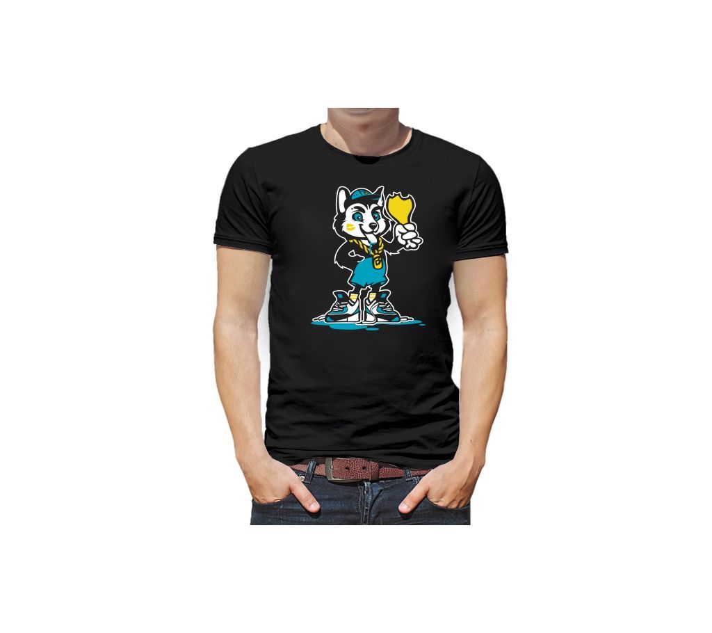 Micky Mouse Gents Half Sleeve Cotton T-shirt