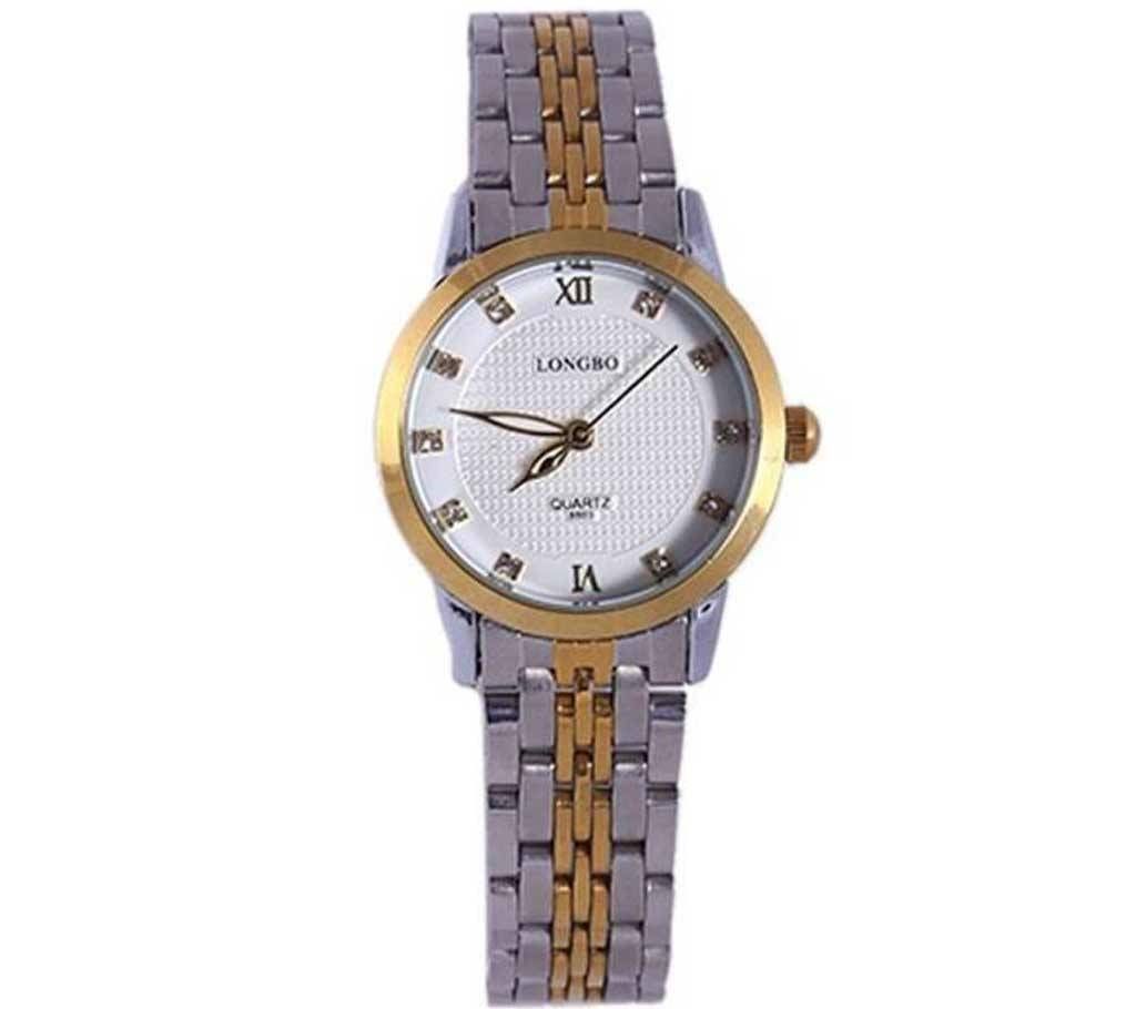 Longbo Silver StainlessSteel Wrist Watch For
