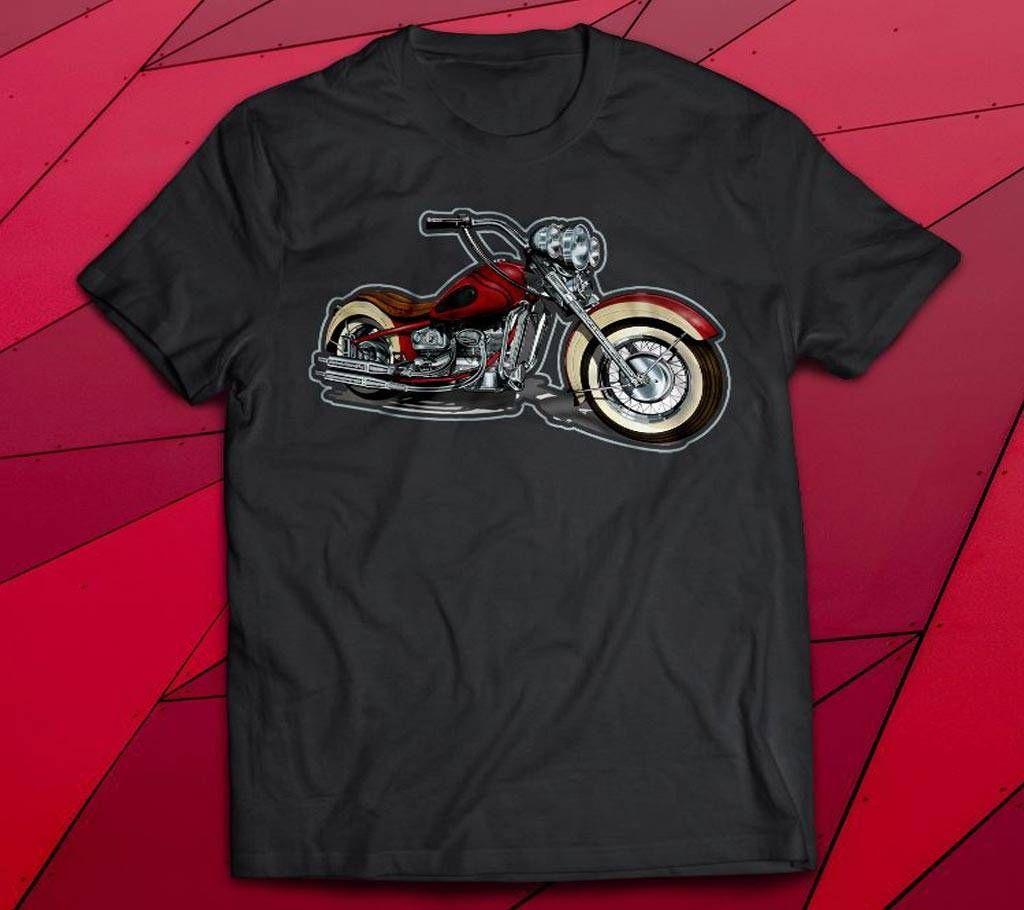 Bike Half Sleeve T Shirt for Men 